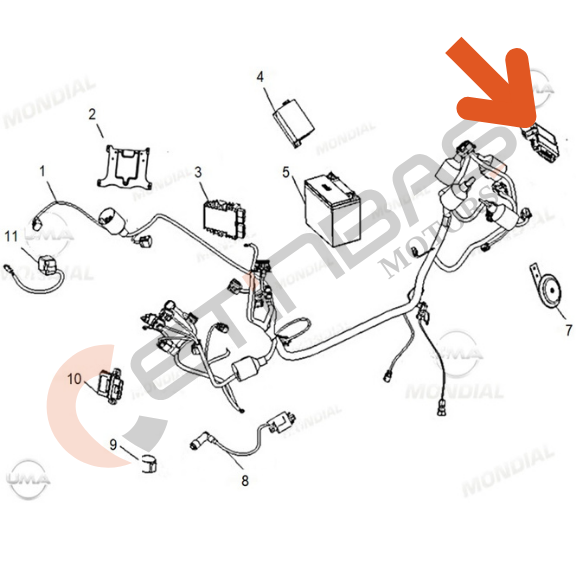 Mondial Ressivo 125 Merkezi Kontrol Ünitesi