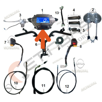 Mondial Exon 50 Gösterge Paneli Komple