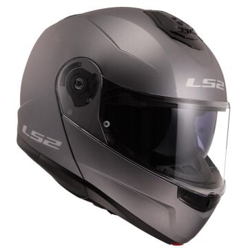 LS2 Strobe 2 Motosiklet Kaskı Mat Titanium S