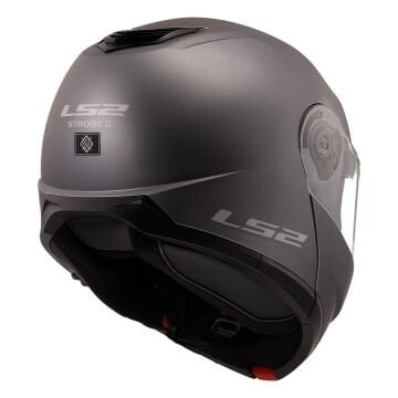 LS2 Strobe 2 Motosiklet Kaskı Mat Titanium 3XL