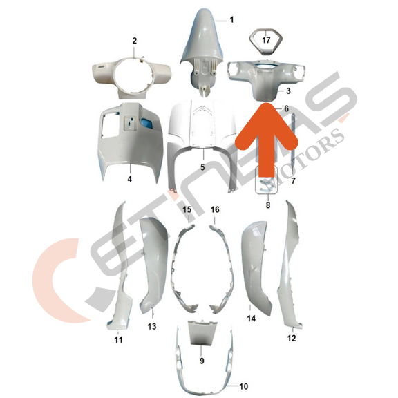 Mondial Exon 125 Kilometre Tablası Siyah