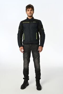 LS2 Shadow Motosiklet Montu Siyah Neon Sarı