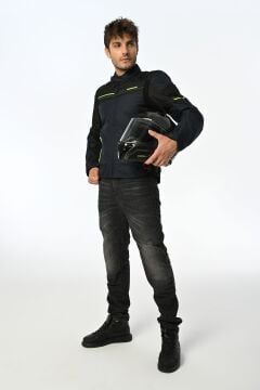 LS2 Shadow Motosiklet Montu Siyah Neon Sarı