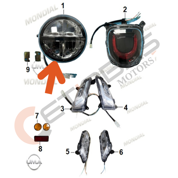 Mondial Exon 125 Far Komple