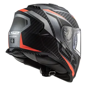 LS2 Storm 2 Racer Motosiklet Kaskı Mat Titanyum Turuncu 3XL