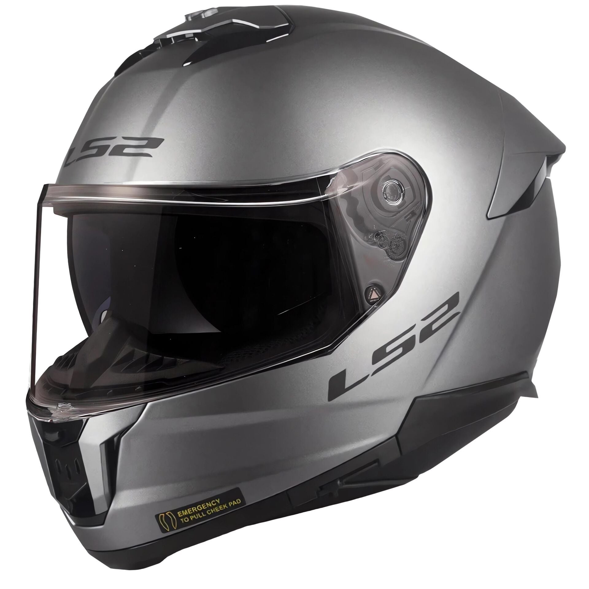 LS2 Stream 2 Motosiklet Kaskı Matt Titanium XL
