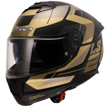 LS2 Stream 2 Road Motosiklet Kaskı Mat Siyah Altın XXL