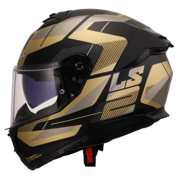 LS2 Stream 2 Road Motosiklet Kaskı Mat Siyah Altın
