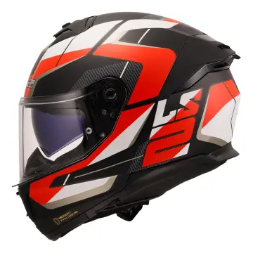 LS2 Stream 2 Road Motosiklet Kaskı Mat Siyah Kırmızı XXL