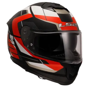 LS2 Stream 2 Road Motosiklet Kaskı Mat Siyah Kırmızı XXL
