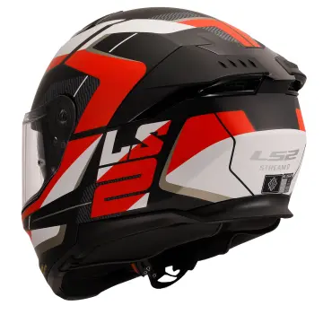 LS2 Stream 2 Road Motosiklet Kaskı Mat Siyah Kırmızı XXL