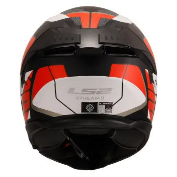 LS2 Stream 2 Road Motosiklet Kaskı Mat Siyah Kırmızı XXL