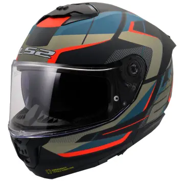 LS2 Stream 2 Road Motosiklet Kaskı Mat Siyah Mavi XXL