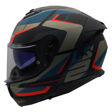 LS2 Stream 2 Road Motosiklet Kaskı Mat Siyah Mavi S