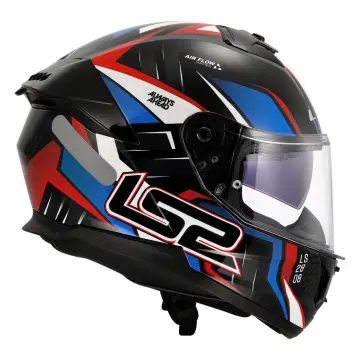 LS2 Stream 2 Tinux Motosiklet Kaskı Siyah Kırmızı XXL