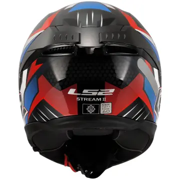 LS2 Stream 2 Tinux Motosiklet Kaskı Siyah Kırmızı XXL