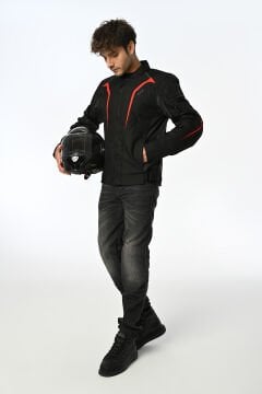 LS2 Sepang Motosiklet Montu Siyah Gri Kırmızı