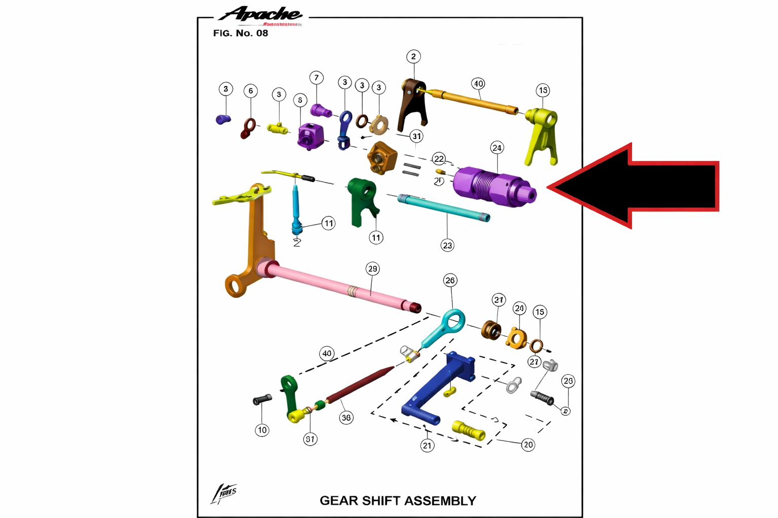 TVS Apache RTR 200 Senkromenç