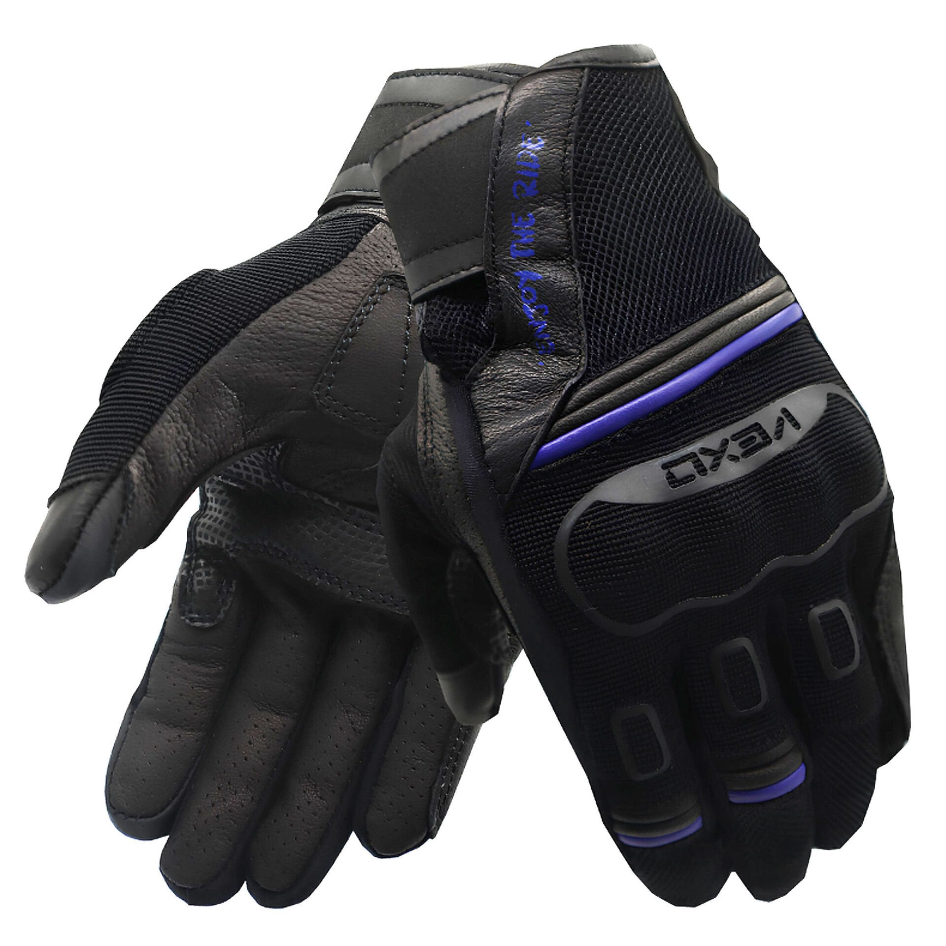 Vexo Leader Motosiklet Eldiveni Mavi XL