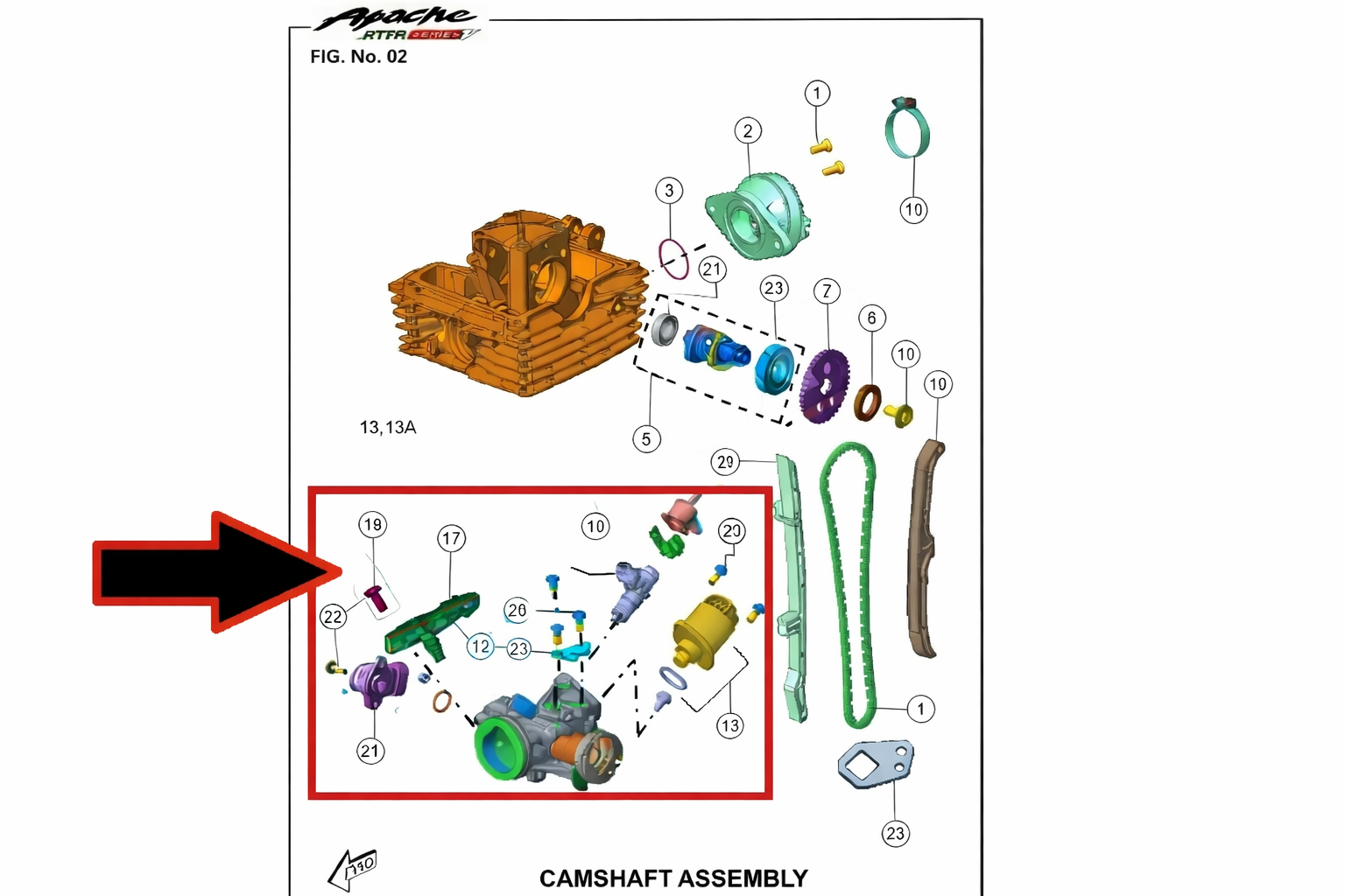 TVS Apache RTR200 Kelebek Valf Gövdesi