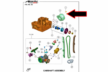 TVS Apache RTR200 Emme Manifoldu E5