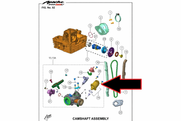 TVS Apache RTR200 Motor Rolanti Hız Sensörü E5
