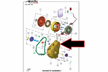 TVS Apache RTR200 Krank Kutusu Sol Kapak E5