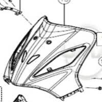 TVS Wego Ön Panel Üst Kırmızı