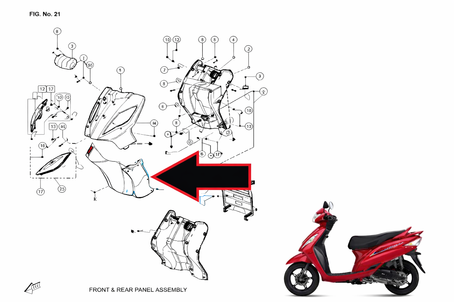 Ön Panel Alt Kırmızı Wego