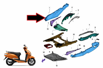 TVS Jupiter 125 Sağ Alt Marşbiye Turuncu
