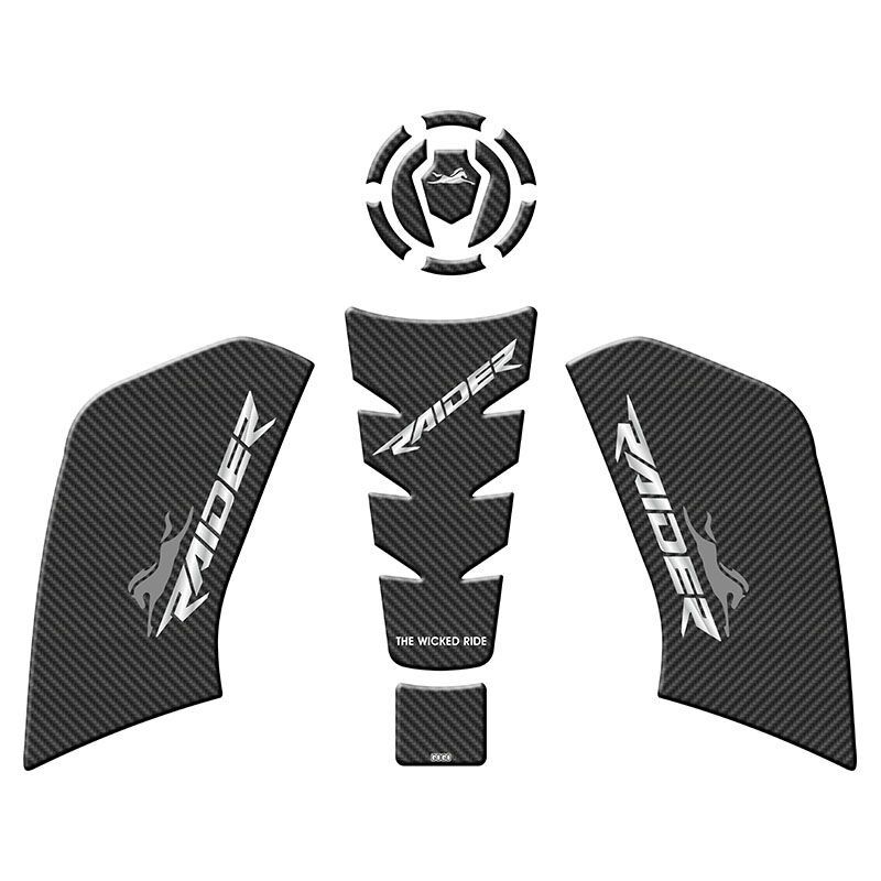 TVS Raider 125 Uyumlu Tank Pad Çeşitleri Set 1