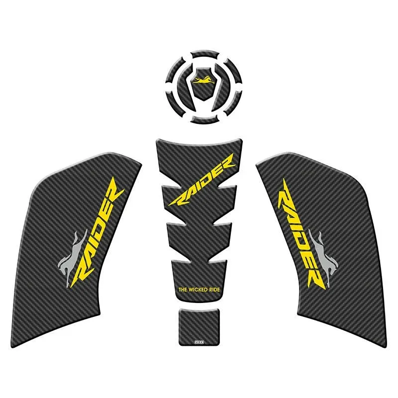 TVS Raider 125 Uyumlu Tank Pad Çeşitleri Set 3