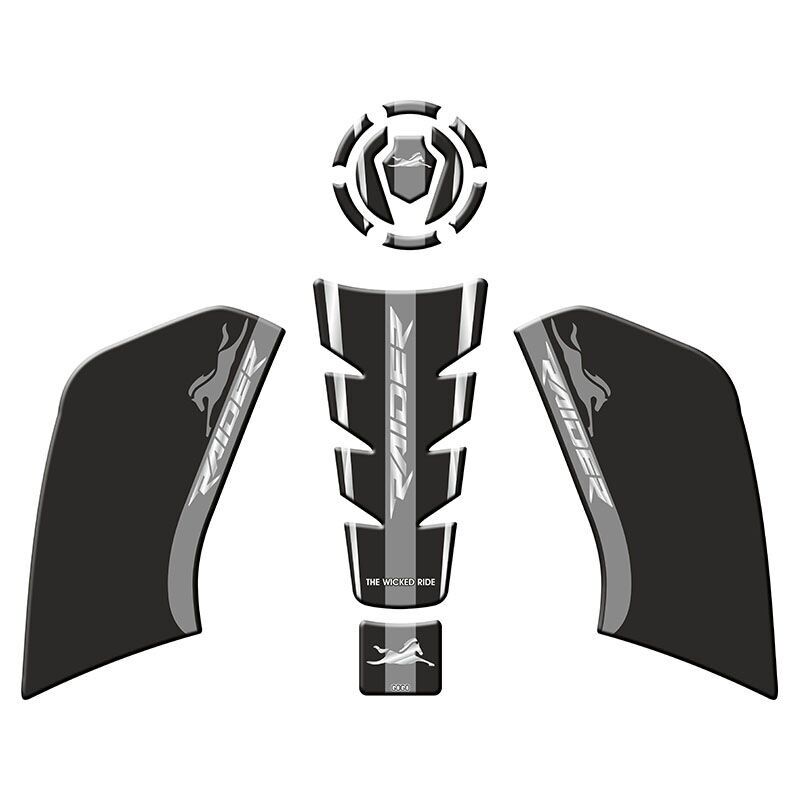 TVS Raider 125 Uyumlu Tank Pad Çeşitleri Set 5