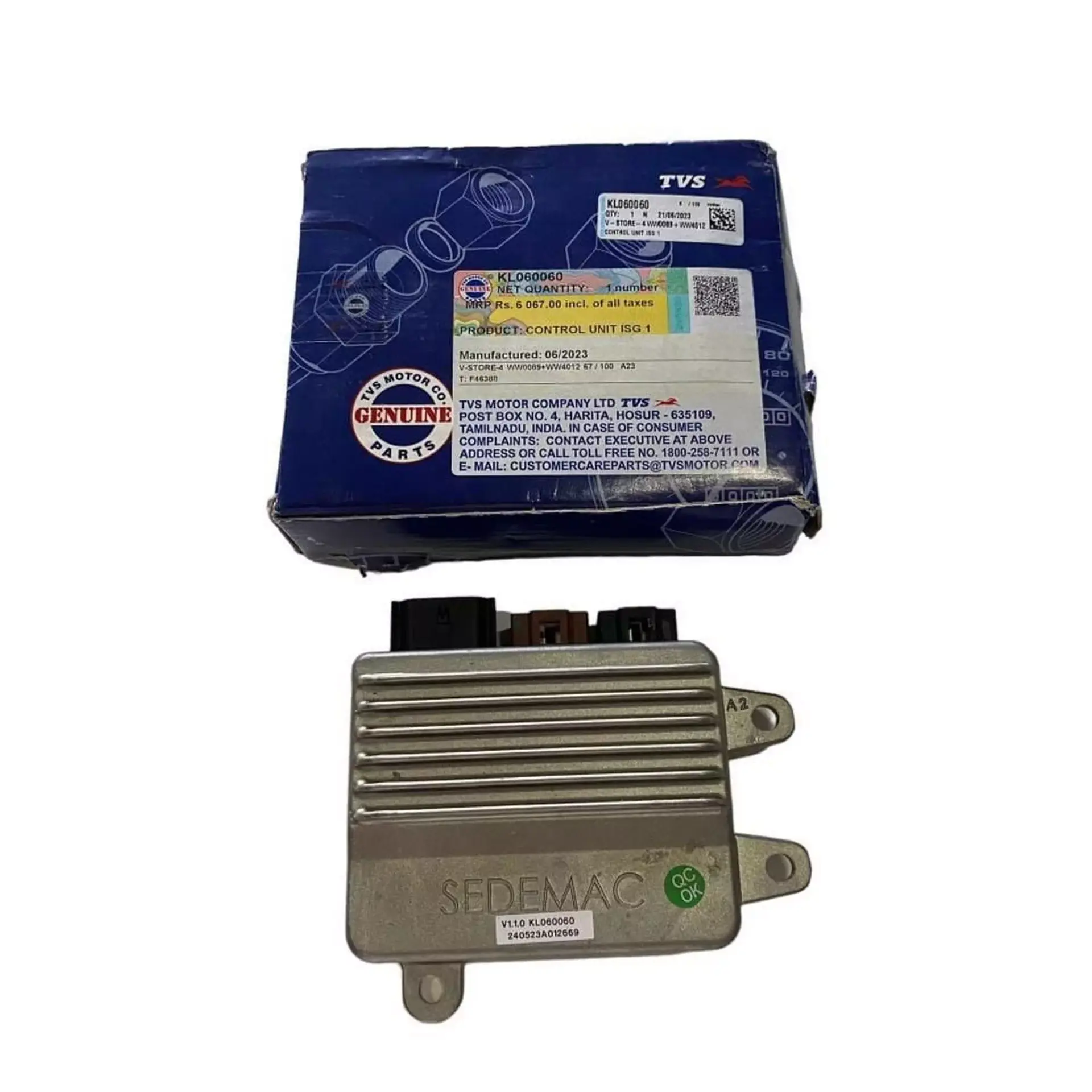 TVS Jupiter 125 Kontrol Ünitesi İSG Kahverengi Soket