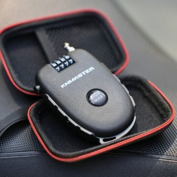 Knmaster HL300 Motosiklet Kaskı Kilidi + Çanta Hediyeli