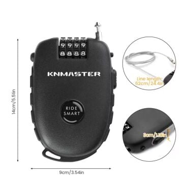 Knmaster HL300 Motosiklet Kaskı Kilidi + Çanta Hediyeli
