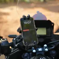 Knmaster TT-860 Titreşim Engelleyicili Tüm Motosikletlere Uyumlu Telefon Tutucu