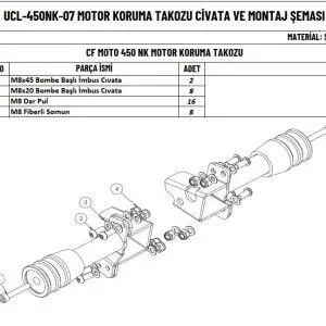 CF Moto 450NK Koruma Takozu