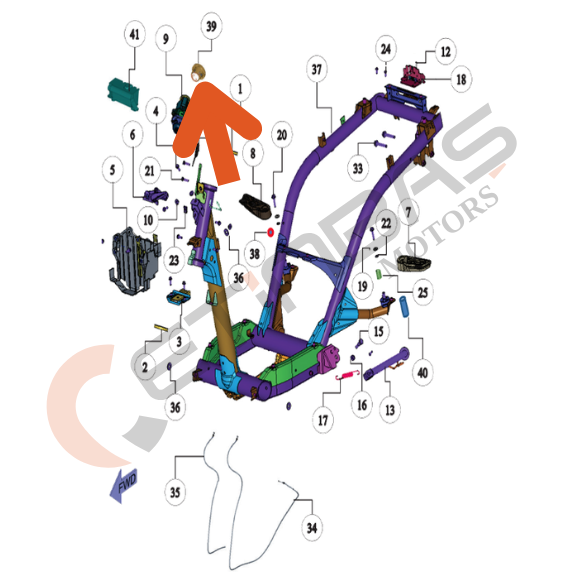 TVS Jupiter 125 Kontak Plastiği