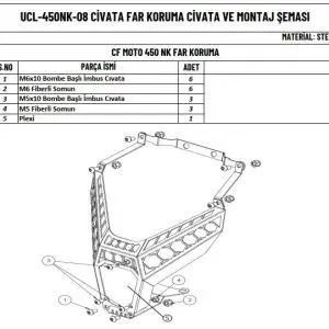 CF Moto 450NK Far Koruma