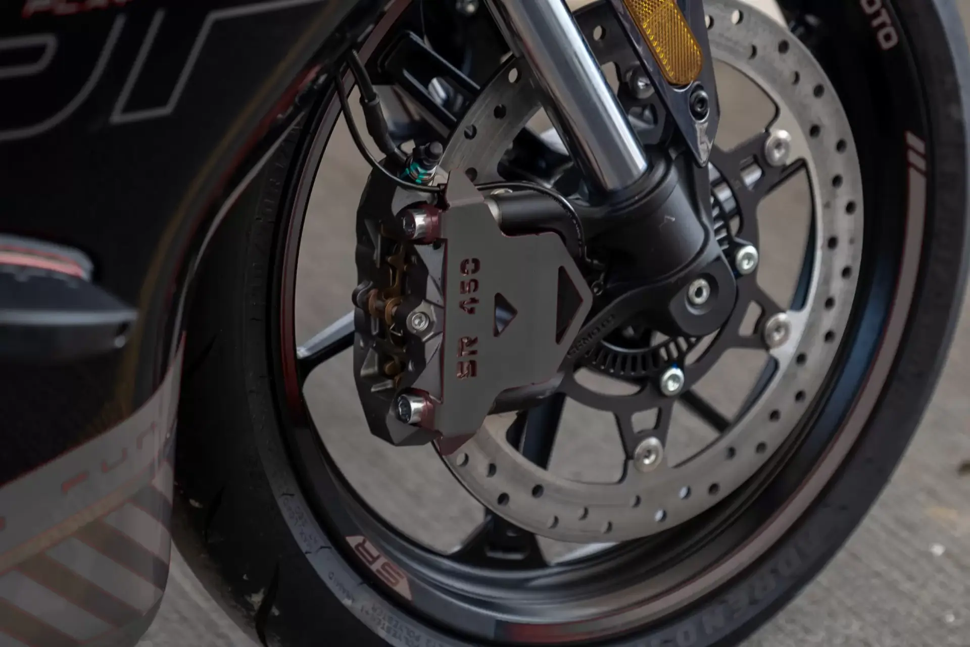 CF Moto 450SR Kaliper Koruma Siyah