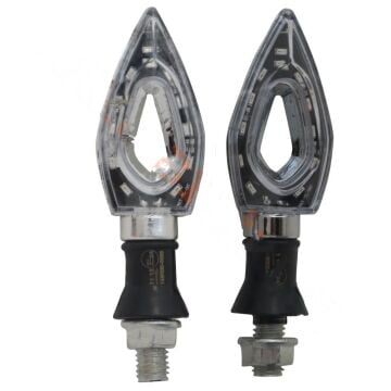 Led Sinyal Sarı Işık Takım Krom