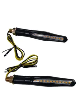 Kayan Led Sinyal Sarı Işık Takım Siyah