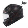 GIVI 50.7 Phobia Mat Siyah Kırmızı Kask