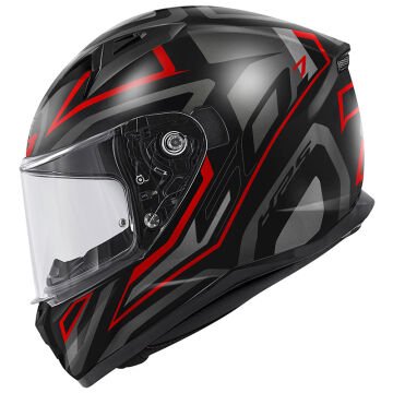 GIVI 50.7 Proton Mat Titanium Kırmızı Kask