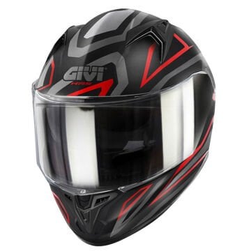 GIVI 50.7 Proton Mat Titanium Kırmızı Kask
