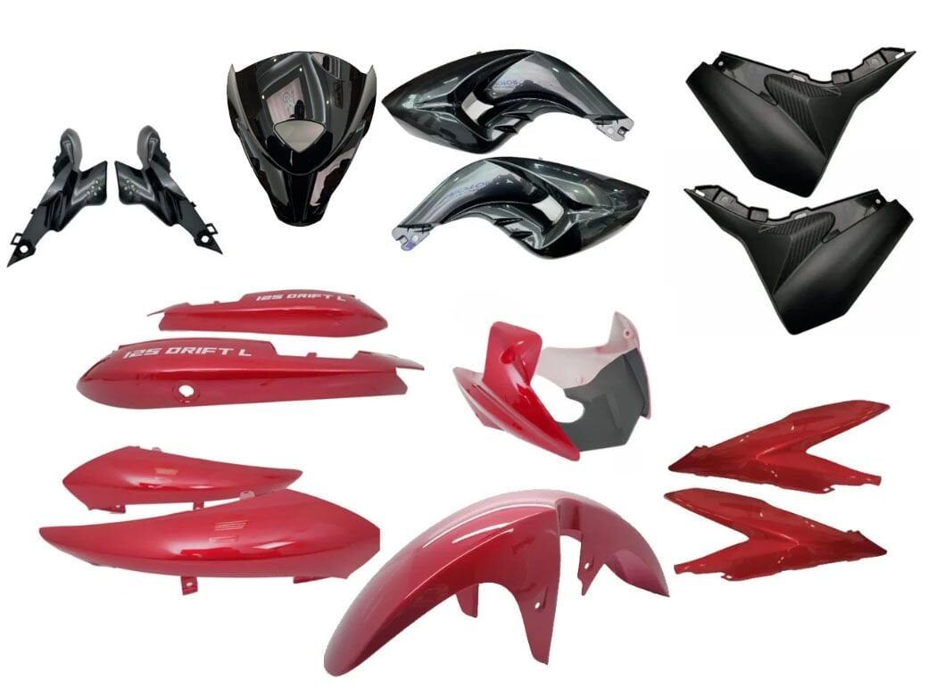 Mondial Drift L Kaporta Seti Komple Kırmızı