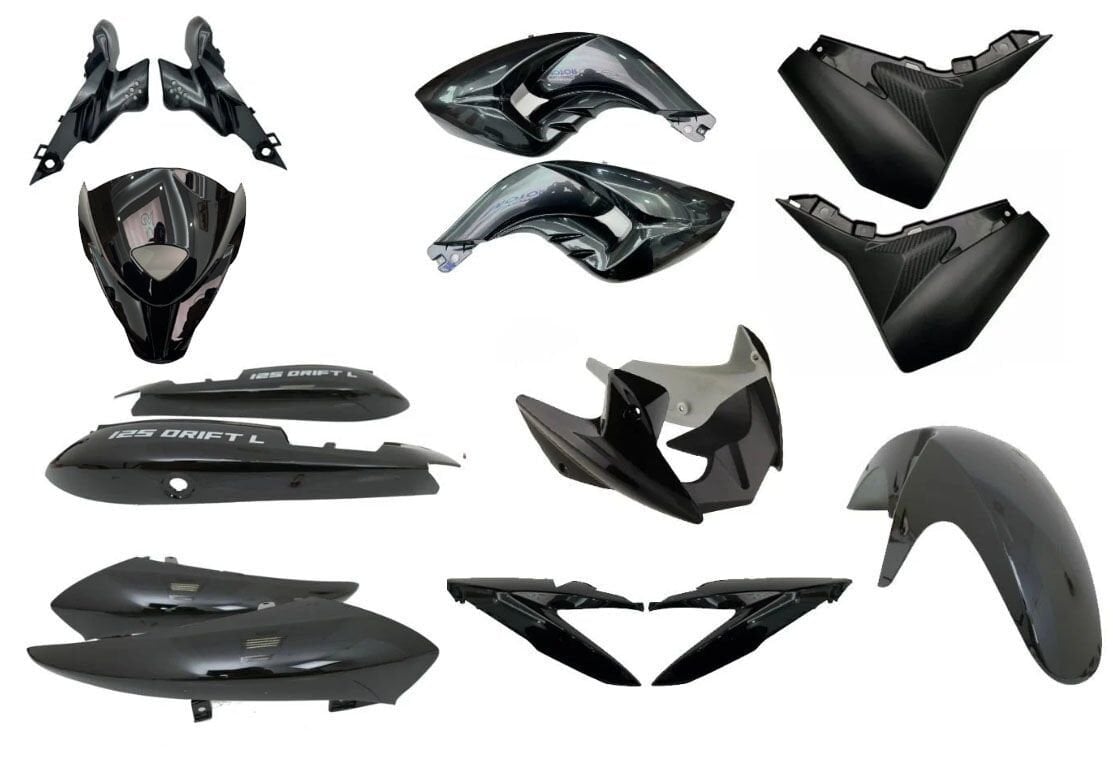 Mondial Drift L Kaporta Set Siyah