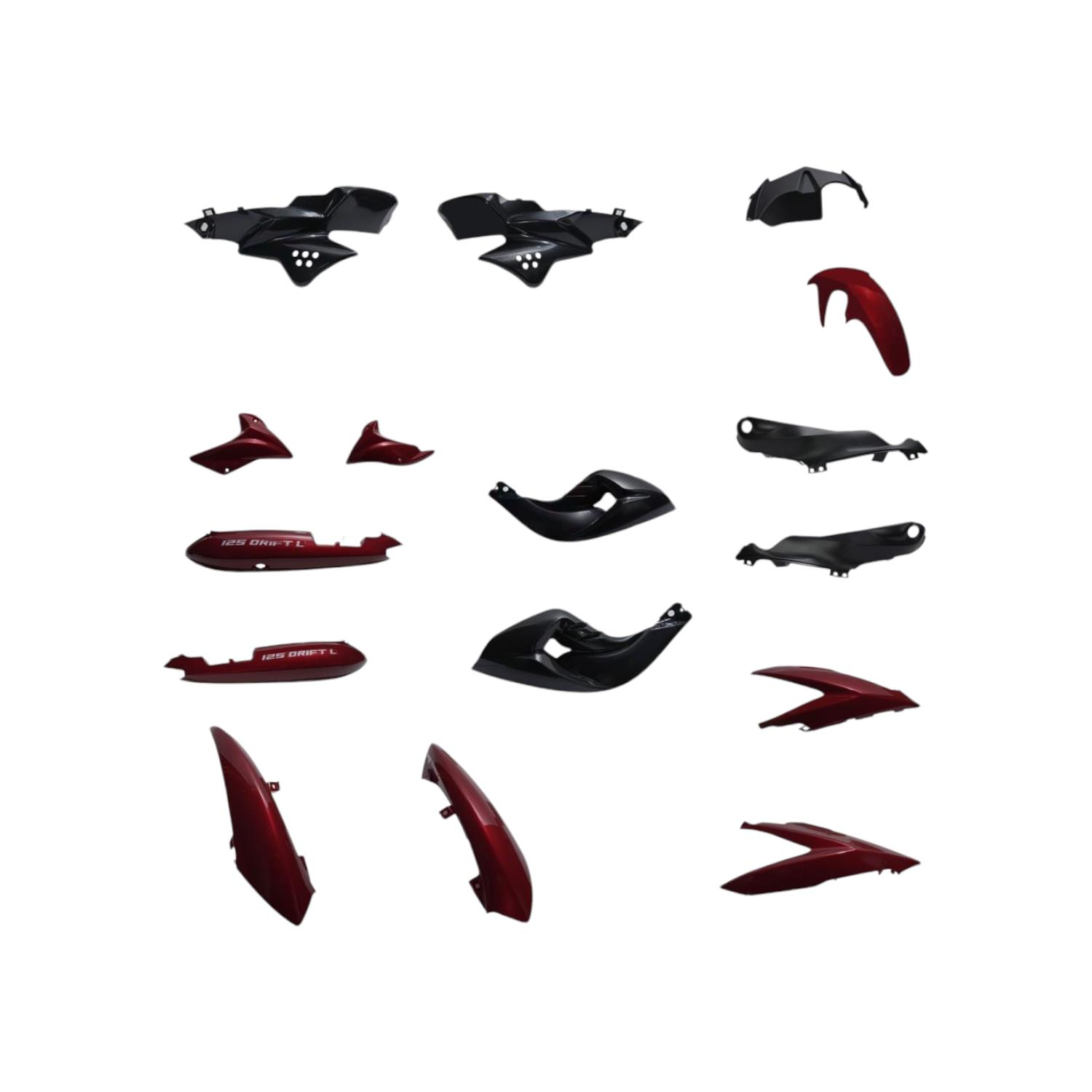 Mondial Drift L Kaporta Set Kırmızı