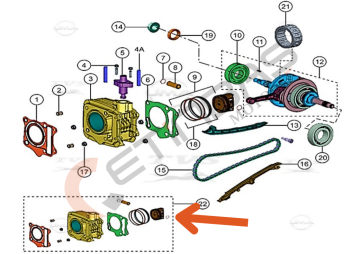 TVS Ntorq 125 Silindir Komple
